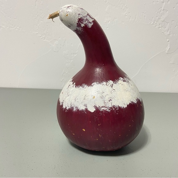 Hand Painted Gourd Christmas Santa Claus Holiday Craft - Picture 7 of 9